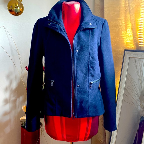 Express Navy Blue Peacoat - Picture 1 of 1